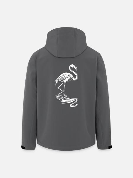 Flamingo Refelktion Sommer Strand Sonne Tropical - Recycelte Männer Softshell-Jacke von Stanley/Stella - Anthrazit