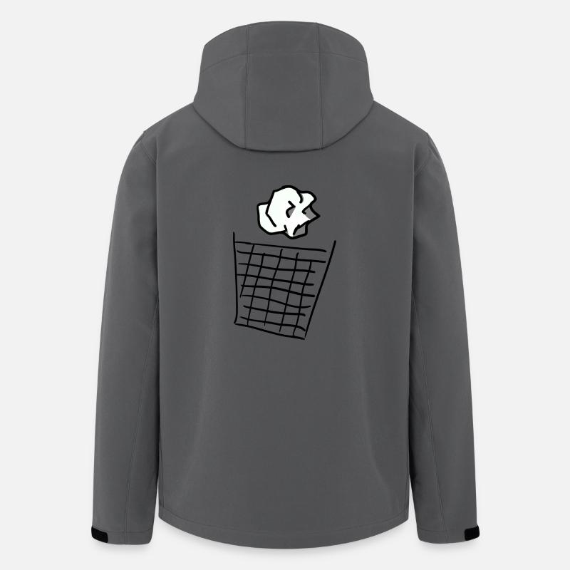 Trash - Recycelte Männer Softshell-Jacke von Stanley/Stella - Anthrazit