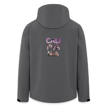 California - Recycelte Männer Softshell-Jacke von Stanley/Stella - Anthrazit - Hinten - AI Model Male 185 light (185cm)