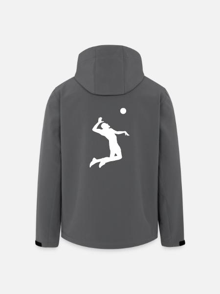 Beach Volleyball Spieler Sport - Recycelte Männer Softshell-Jacke von Stanley/Stella - Anthrazit