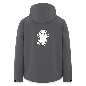 Gespenst - Recycelte Männer Softshell-Jacke von Stanley/Stella - Anthrazit - Hinten - AI Model Male 185 light (185cm)