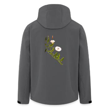 kraeuter rosmarin petersilie thymian dill oregano - Recycelte Männer Softshell-Jacke von Stanley/Stella - Anthrazit - Hinten - AI Model Male 185 light (185cm)