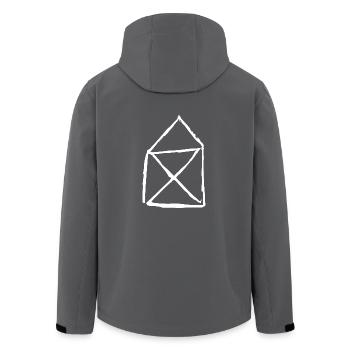 Haus vom Nikolaus - Recycelte Männer Softshell-Jacke von Stanley/Stella - Anthrazit - Hinten - AI Model Male 185 light (185cm)