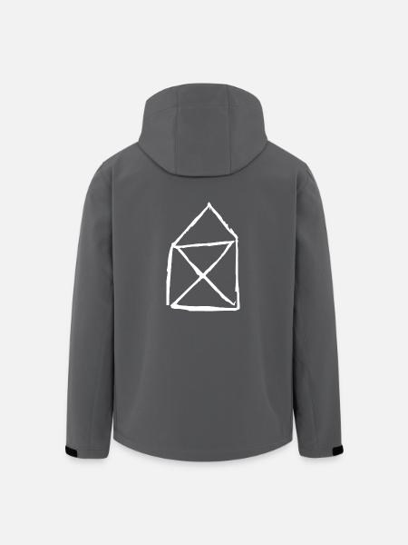 Haus vom Nikolaus - Recycelte Männer Softshell-Jacke von Stanley/Stella - Anthrazit