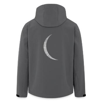 Mond Geschenk Halbmond Mondphasen Nachthimmel - Recycelte Männer Softshell-Jacke von Stanley/Stella - Anthrazit - Hinten - AI Model Male 185 light (185cm)