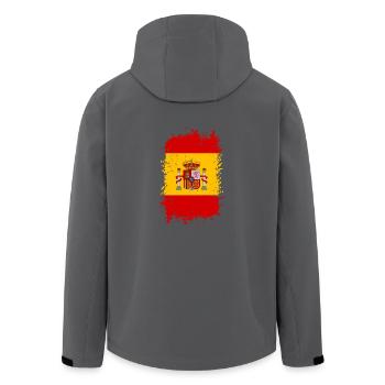 Spanien - Recycelte Männer Softshell-Jacke von Stanley/Stella - Anthrazit - Hinten - AI Model Male 185 light (185cm)