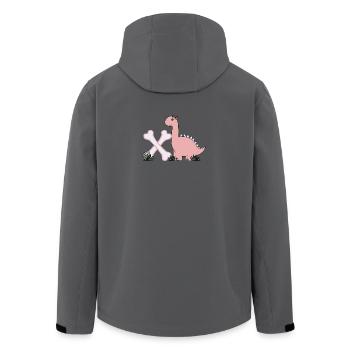 Buchstabe X - Recycelte Männer Softshell-Jacke von Stanley/Stella - Anthrazit - Hinten - AI Model Male 185 light (185cm)