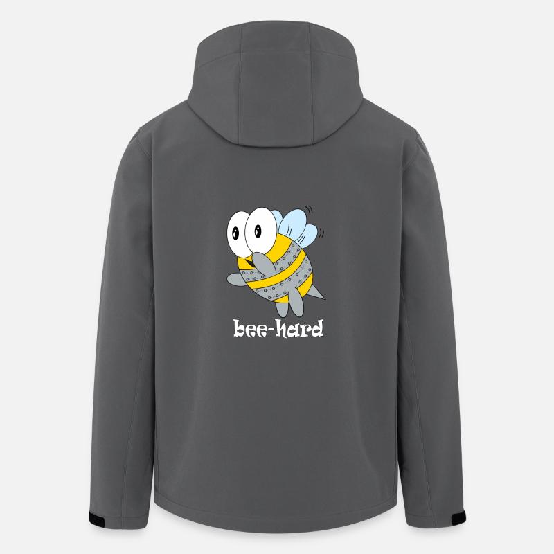 bee hard - Recycelte Männer Softshell-Jacke von Stanley/Stella - Anthrazit