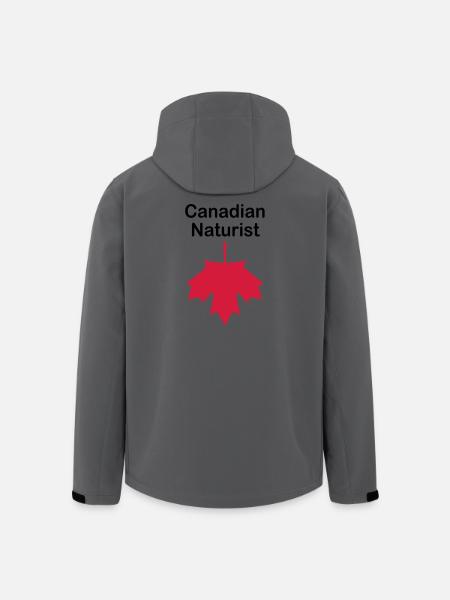 Canadian Naturist - Men’s Recycled Softshell Jacket by Stanley/Stella - anthracite