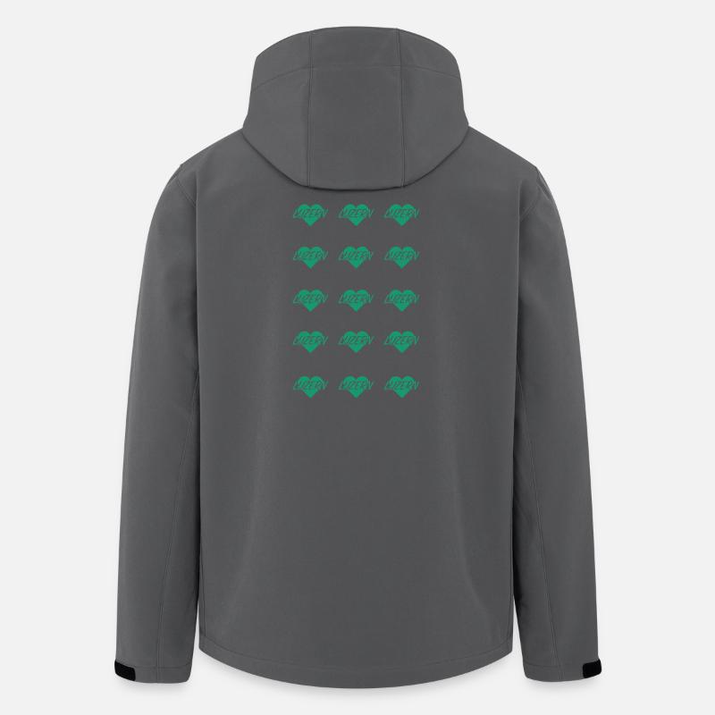 I LOVE LUZERN Herzmuster - Recycelte Männer Softshell-Jacke von Stanley/Stella - Anthrazit