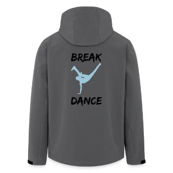 breakdancer bboy - Recycelte Männer Softshell-Jacke von Stanley/Stella - Anthrazit - Hinten - AI Model Male 185 light (185cm)