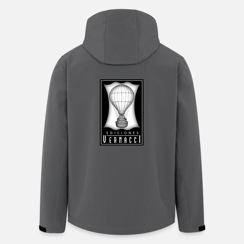 Vernacci édition logo - Veste softshell homme en polyester recyclé Stanley/Stella - charbon