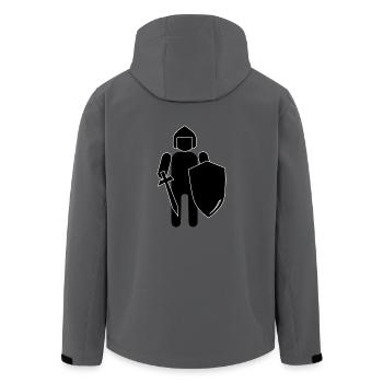knight ritter sword schwert armor99 - Recycelte Männer Softshell-Jacke von Stanley/Stella - Anthrazit - Hinten - AI Model Male 185 light (185cm)