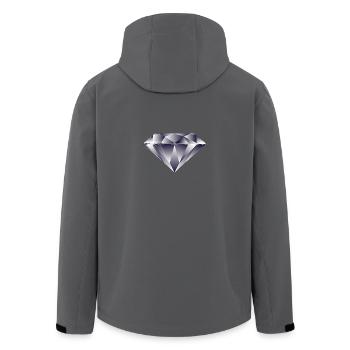 Diamant - Recycelte Männer Softshell-Jacke von Stanley/Stella - Anthrazit - Hinten - AI Model Male 185 light (185cm)