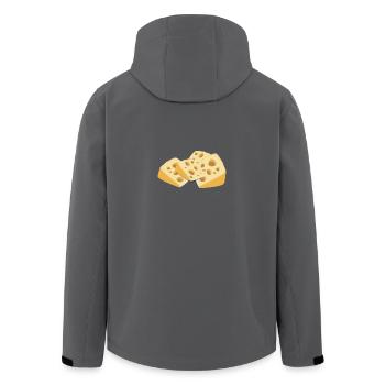 Käse - Recycelte Männer Softshell-Jacke von Stanley/Stella - Anthrazit - Hinten - AI Model Male 185 light (185cm)