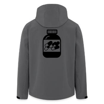 Capsules - Men’s Recycled Softshell Jacket by Stanley/Stella - anthracite - Back - AI Model Male 185 light (185cm)