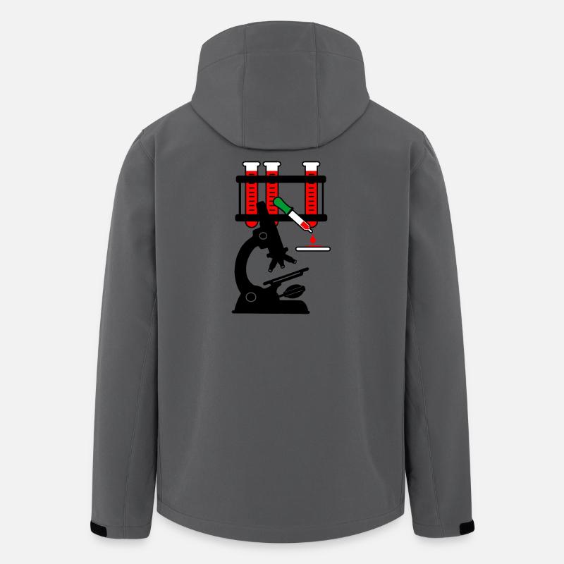 Blutspende microschoop - Recycelte Männer Softshell-Jacke von Stanley/Stella - Anthrazit