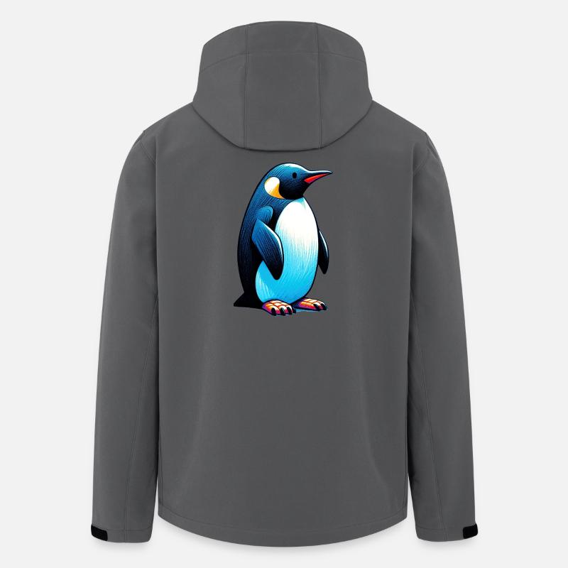 Pinguin - Recycelte Männer Softshell-Jacke von Stanley/Stella - Anthrazit