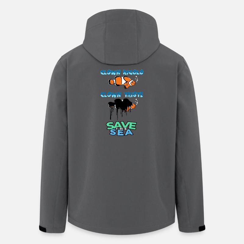 Rettet das Meer - Recycelte Männer Softshell-Jacke von Stanley/Stella - Anthrazit