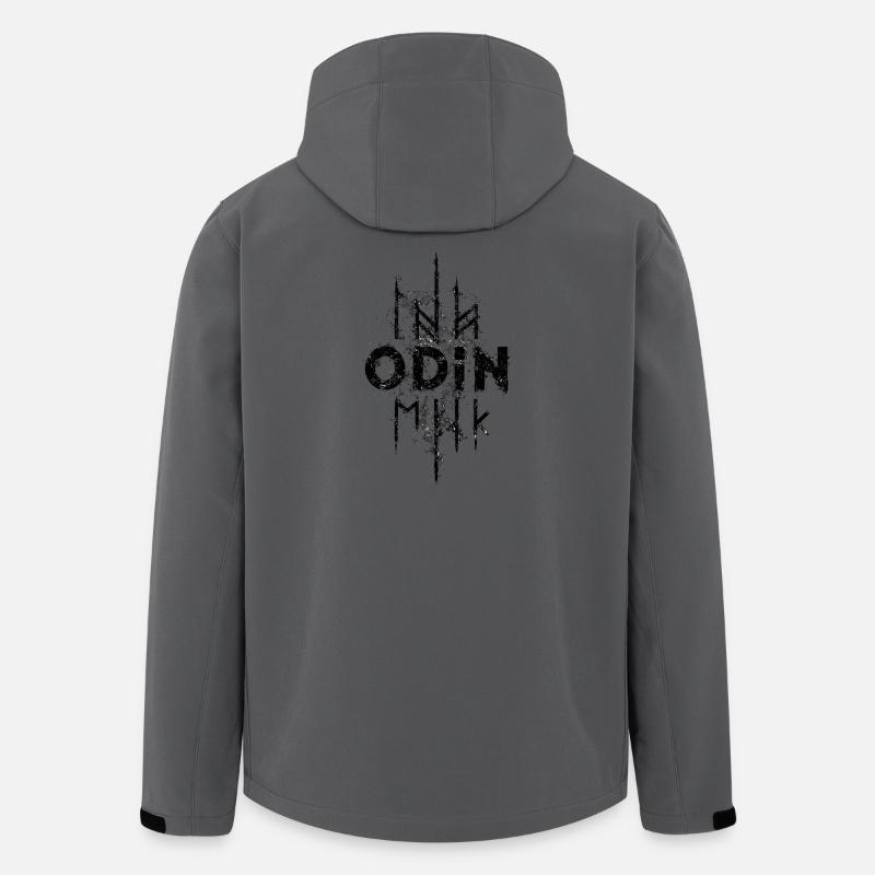Odin-Runen-Wikinger-Edda-Gott - Recycelte Männer Softshell-Jacke von Stanley/Stella - Anthrazit