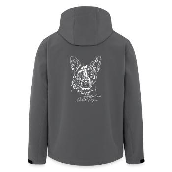 AUSTRALIAN CATTLE DOG Hütehunde Wilsigns Hunde - Recycelte Männer Softshell-Jacke von Stanley/Stella - Anthrazit - Hinten - AI Model Male 185 light (185cm)