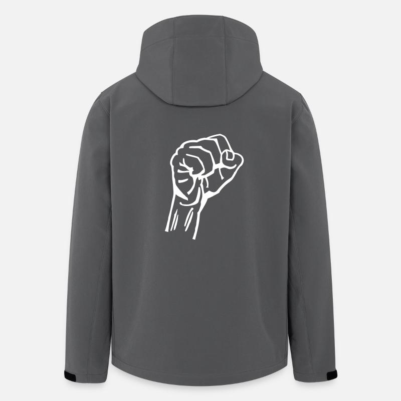Geballte Faust - Recycelte Männer Softshell-Jacke von Stanley/Stella - Anthrazit
