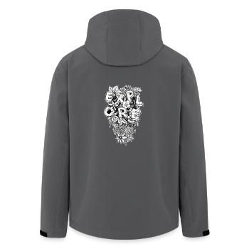 Explore - Endecker und Kletter T-Shirt - Recycelte Männer Softshell-Jacke von Stanley/Stella - Anthrazit - Hinten - AI Model Male 185 light (185cm)