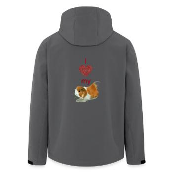 I love my guinea pig - Recycelte Männer Softshell-Jacke von Stanley/Stella - Anthrazit - Hinten - AI Model Male 185 light (185cm)