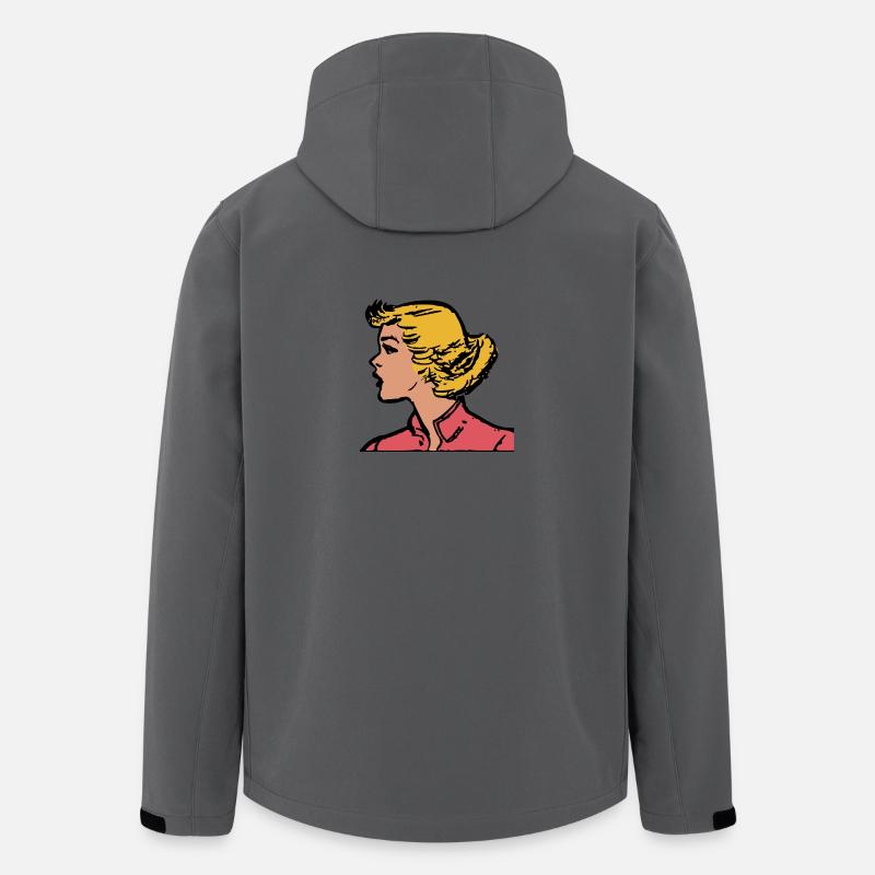 Blondine - Recycelte Männer Softshell-Jacke von Stanley/Stella - Anthrazit