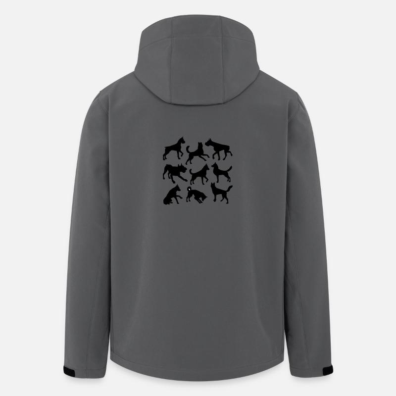Hunde - Recycelte Männer Softshell-Jacke von Stanley/Stella - Anthrazit