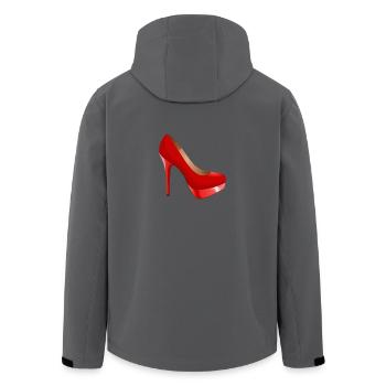 High heels - Recycelte Männer Softshell-Jacke von Stanley/Stella - Anthrazit - Hinten - AI Model Male 185 light (185cm)