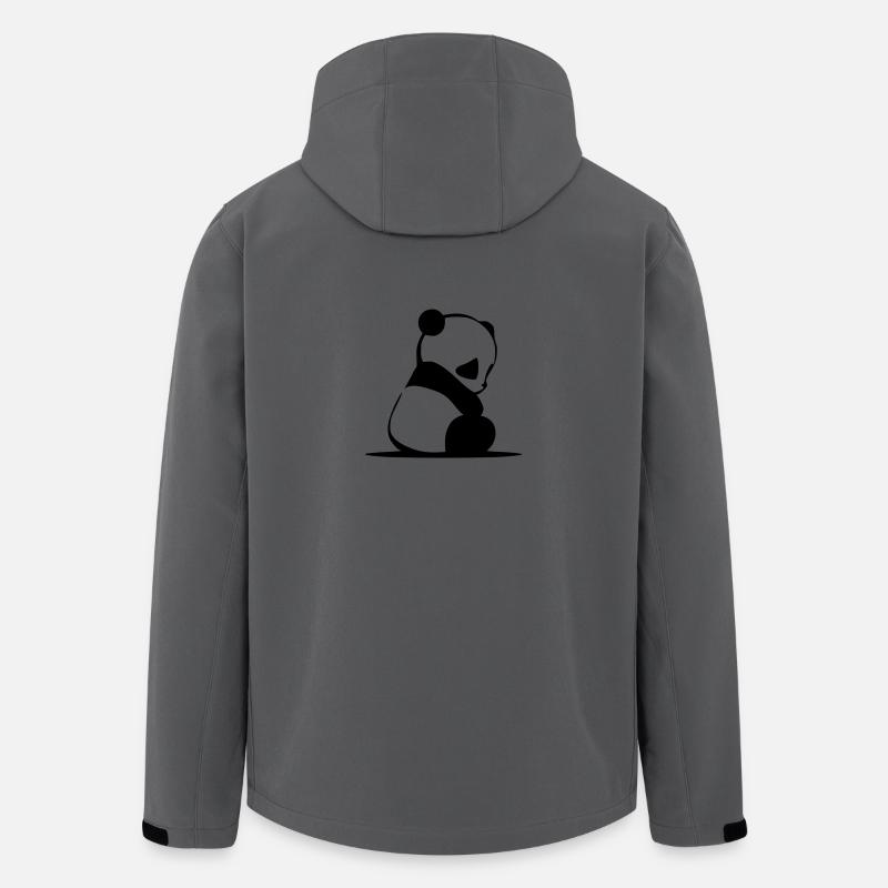 panda - Men’s Recycled Softshell Jacket by Stanley/Stella - anthracite