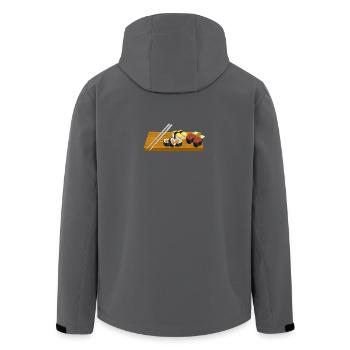 Sushi - Recycelte Männer Softshell-Jacke von Stanley/Stella - Anthrazit - Hinten - AI Model Male 185 light (185cm)