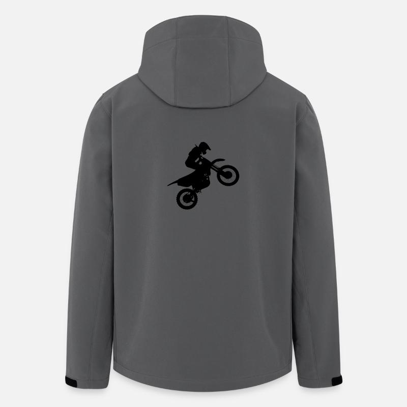 Motorrad Motorcross - Recycelte Männer Softshell-Jacke von Stanley/Stella - Anthrazit