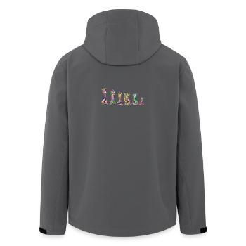 Chess - Recycelte Männer Softshell-Jacke von Stanley/Stella - Anthrazit - Hinten - AI Model Male 185 light (185cm)