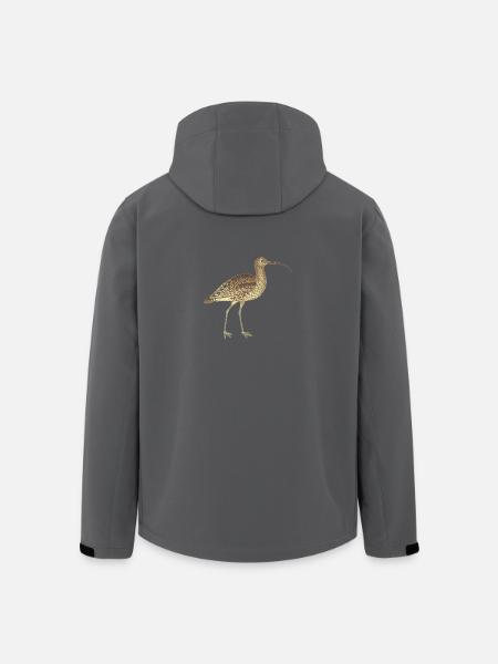 Vogel - Recycelte Männer Softshell-Jacke von Stanley/Stella - Anthrazit