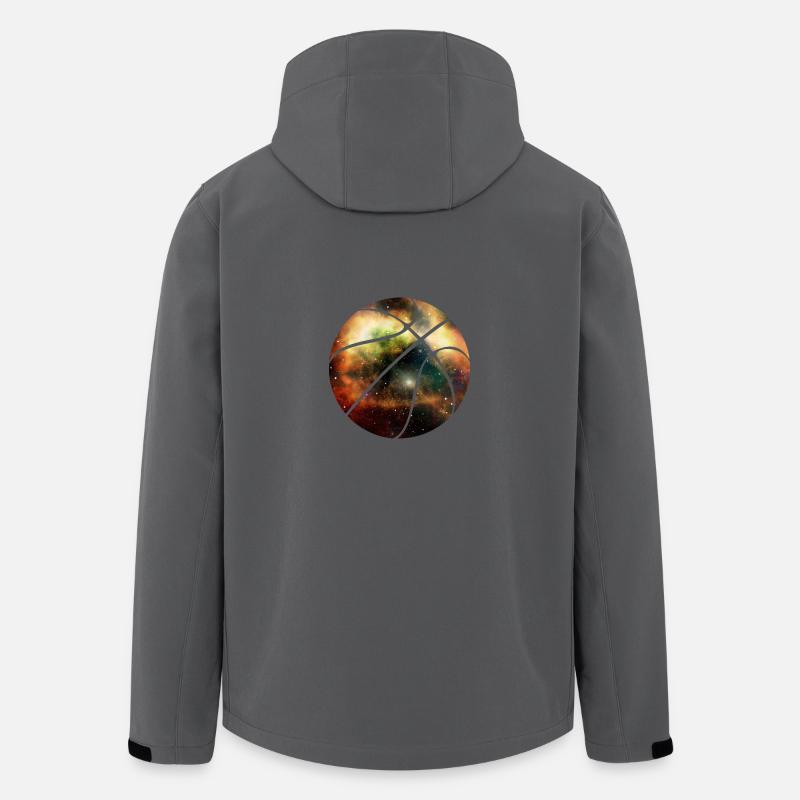 Basketball Space - Recycelte Männer Softshell-Jacke von Stanley/Stella - Anthrazit