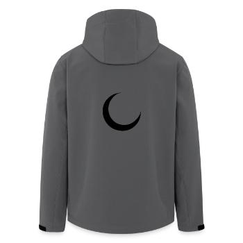 croissant - Veste softshell homme en polyester recyclé Stanley/Stella - charbon - Dos - AI Model Male 185 light (185cm)