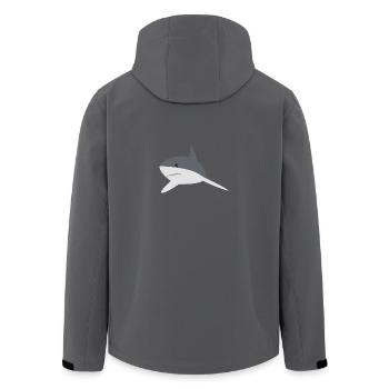 shark - Recycelte Männer Softshell-Jacke von Stanley/Stella - Anthrazit - Hinten - AI Model Male 185 light (185cm)