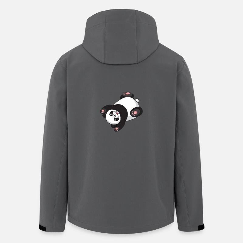 Panda doux - Veste softshell homme en polyester recyclé Stanley/Stella - charbon