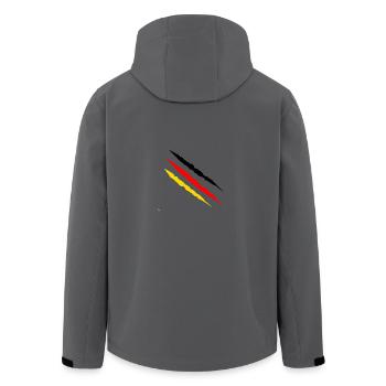 Wm Kratzer - Recycelte Männer Softshell-Jacke von Stanley/Stella - Anthrazit - Hinten - AI Model Male 185 light (185cm)