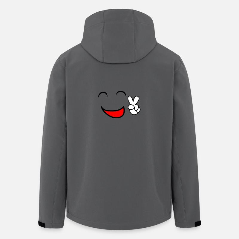 comic - Recycelte Männer Softshell-Jacke Discoverer von Stanley/Stella - Anthrazit