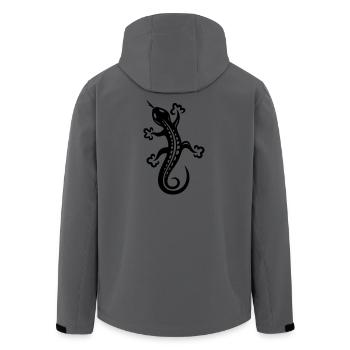 Lézard, lézard - Veste softshell homme en polyester recyclé Stanley/Stella - charbon - Dos - AI Model Male 185 light (185cm)