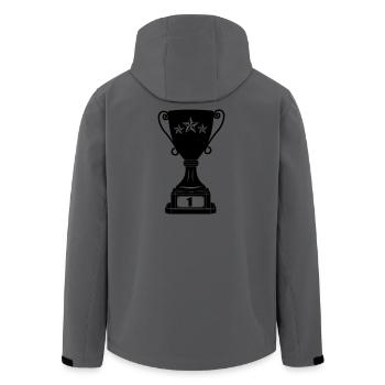Grand cup number 1 - Men’s Recycled Softshell Jacket by Stanley/Stella - anthracite - Back - AI Model Male 185 light (185cm)