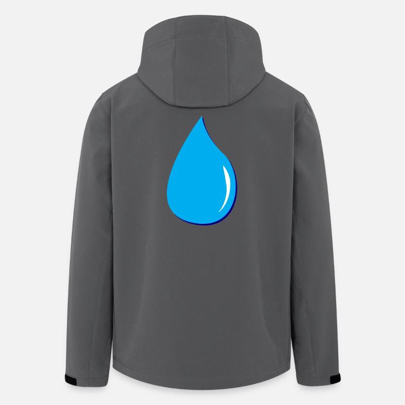waterdrop Wassertropfen - Recycelte Männer Softshell-Jacke von Stanley/Stella - Anthrazit