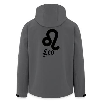 Leo Leeuw - Veste softshell homme en polyester recyclé Stanley/Stella - charbon - Dos - AI Model Male 185 light (185cm)