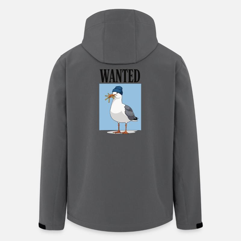 Gesuchte Pommes-möwe - Recycelte Männer Softshell-Jacke von Stanley/Stella - Anthrazit