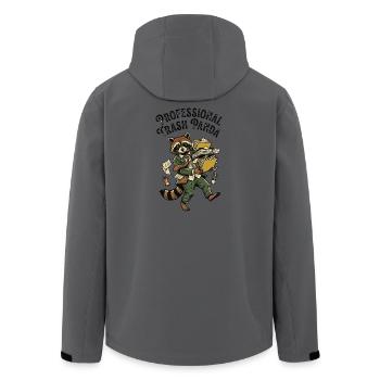 Professional Trash Panda - Recycelte Männer Softshell-Jacke von Stanley/Stella - Anthrazit - Hinten - AI Model Male 185 light (185cm)