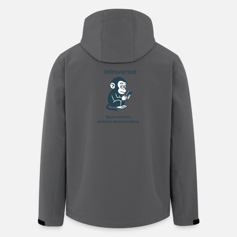 Introvert - Endless doomscrolling - Men’s Recycled Softshell Jacket by Stanley/Stella - anthracite