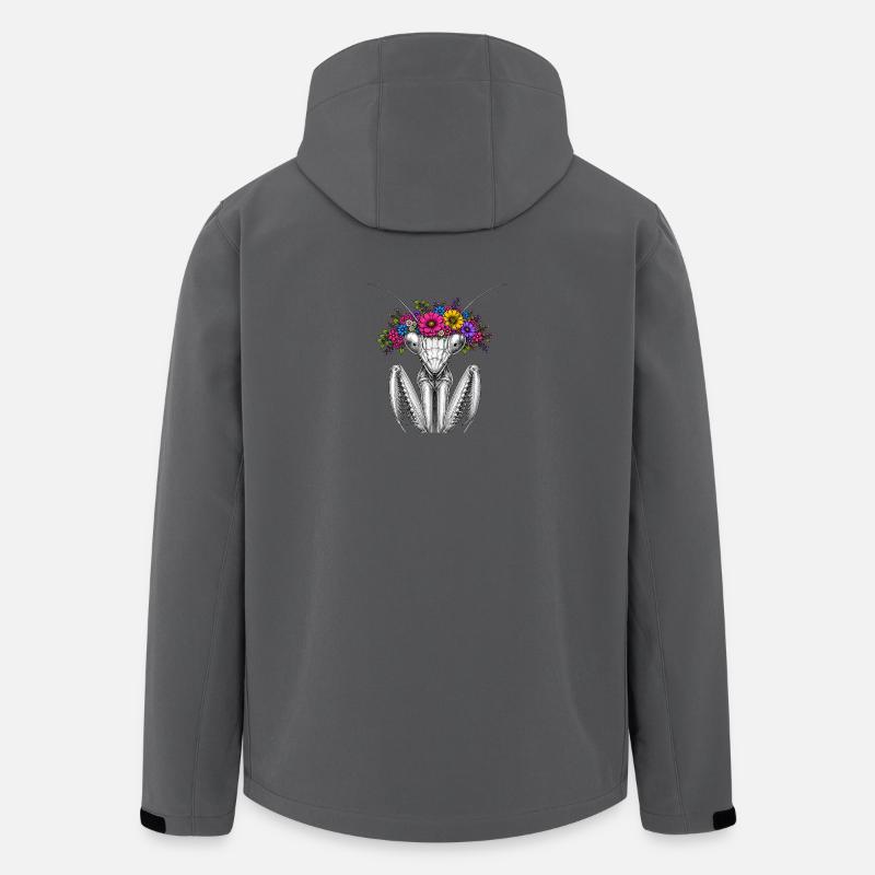 Blütenkranz Mantispin - Recycelte Männer Softshell-Jacke von Stanley/Stella - Anthrazit